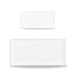 Vassoio melamina rettangolare rosso | Vassoi per buffet | Rausa srl