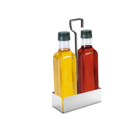 Porta olio e aceto piccolo in accio inox| Portacondimenti | Rausa srl