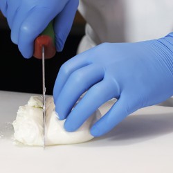 Guanti in nitrile blu senza polvere   in Abbigliamento