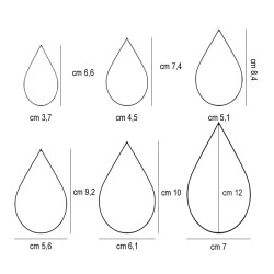 Tagliapasta forma goccia Sambonet Paderno  in Tagliapasta