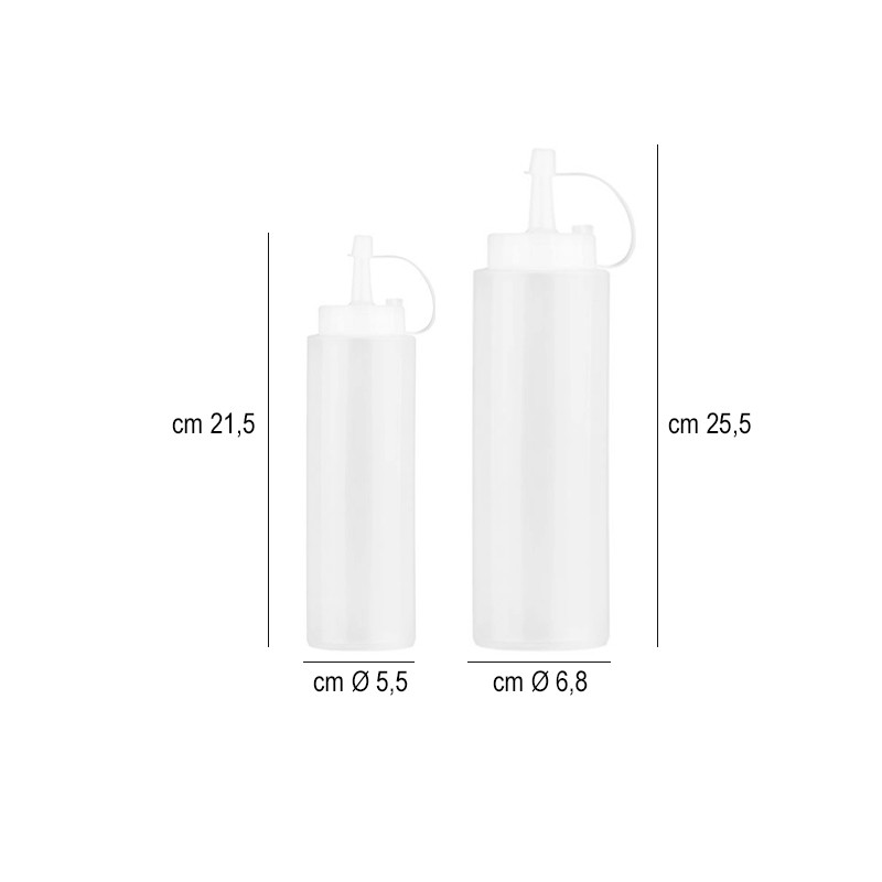 Dispencer plastica salse con tappo Sambonet Paderno  in Accessori per cucina