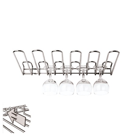 Rastrelliera porta bicchieri a muro | Accessori bar | Rausa Srl