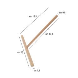 Spatola legno per crepes tonda Sambonet Paderno  in Spatole da cucina