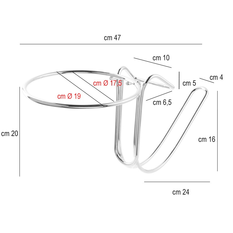 Porta secchiello vino da tavolo Sambonet Paderno  in Secchielli per ghiaccio