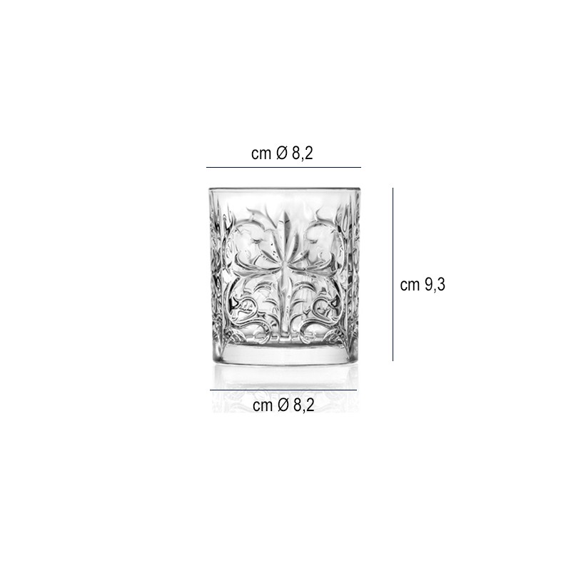 Bicchiere vetro tattoo cl 34 Rcr bicchieri  in Linee