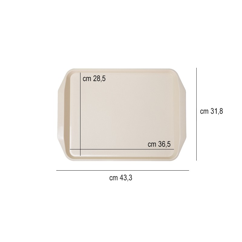 Vassoio fast food Avorio   in Bar