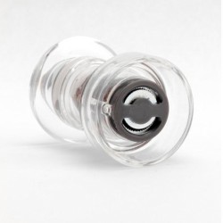 Macina sale trasparente cm 12 Pepper Style by Bisetti  in Macina sale e pepe e oliere