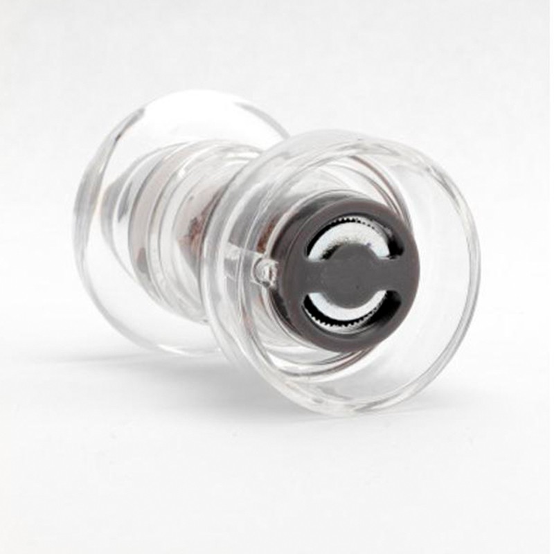 Macina sale trasparente cm 18 Pepper Style by Bisetti  in Macina sale e pepe e oliere