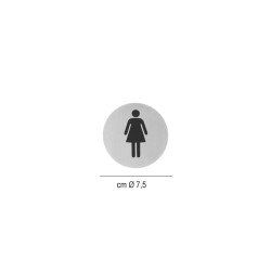 Placchetta adesiva bagno donna   in Targhette di segnalazione