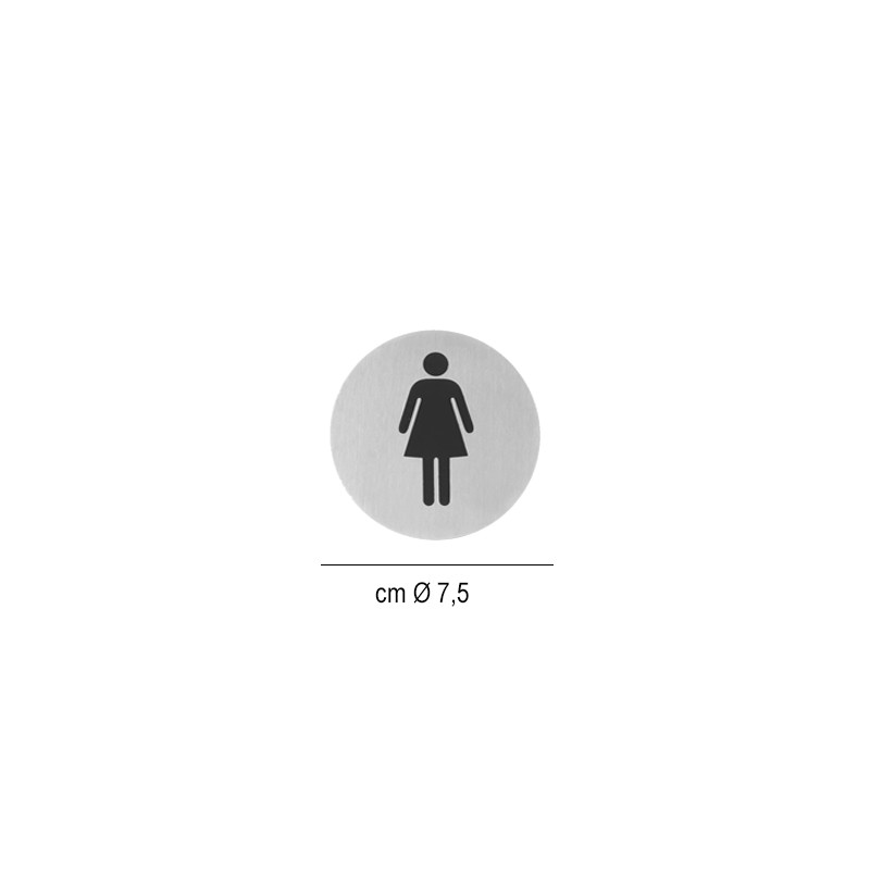 Placchetta adesiva bagno donna   in Targhette di segnalazione
