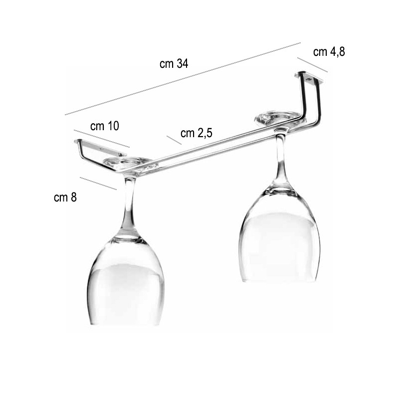Griglia appendi bicchieri   in Bar