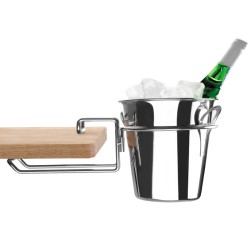 Porta secchiello da tavolo cromato | Secchielli per ghiaccio | Rausa