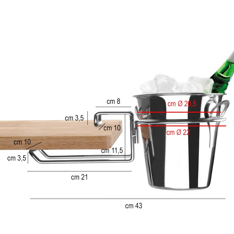 Porta secchiello da tavolo   in Secchielli per ghiaccio