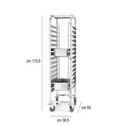 Carrello per teglie gastronorm Hendi  in Cucina