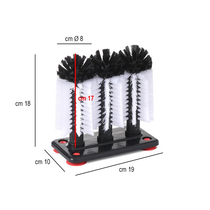 Spazzola lava bicchieri h. 18 Hendi  in Bar