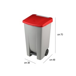 Bidone differenziata pedale coperchio litri 60   in Bidoni indifferenziata