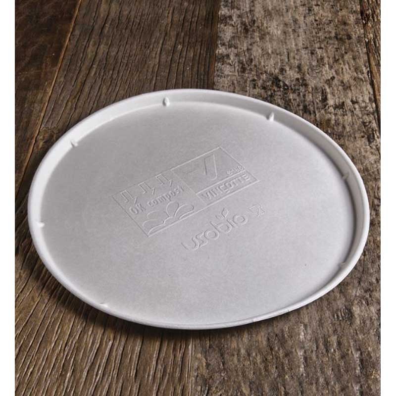 Piatti pizza biodegradabili usa e getta Usobio  in Piatti monouso biodegradabili