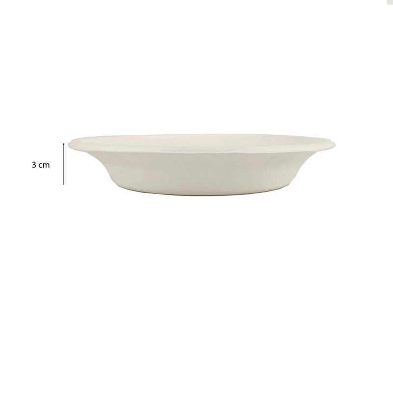 Piatti biodegradabili fondi usa e getta Usobio  in Piatti monouso biodegradabili