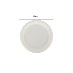 Piatti biodegradabili dolce cm. 18 Usobio  in Piatti monouso biodegradabili