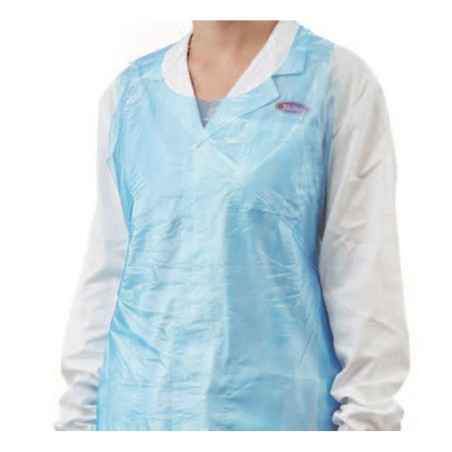 Grembiule monouso in LDPE blu | Abbigliamento monouso | Rausa