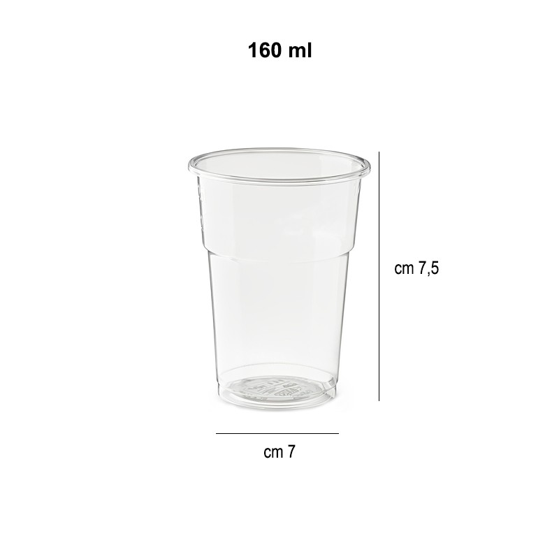 Bicchieri plastica usa e getta Usobio  in Bicchieri monouso biodegradabili