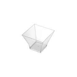 Coppetta finger food quadrata trasparente cc 200 | Rausa srl
