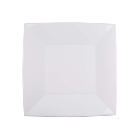 Sottopiatti in plastica quadrati bianchi | Monouso piatti | Rausa srl