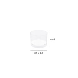 Coppetta finger food trasparente cilindro cc 60 Goldplast  in Contenitori finger food