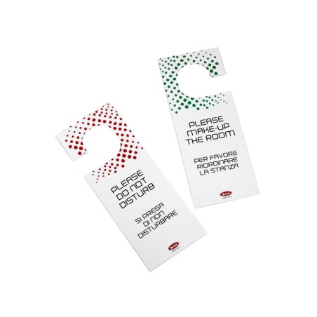 Cartellino avviso per porta hotel | linea cortesia hotel | Rausa srl