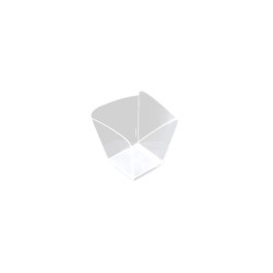 coppetta finger food onda trasparente cc 95 | contenitori finger food