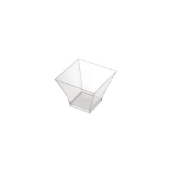 Coppetta finger food quadrata trasparente cc 120 | Rausa srl