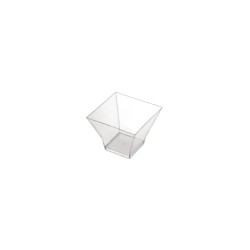 Coppetta finger food quadrata trasparente cc 90 | Rausa srl