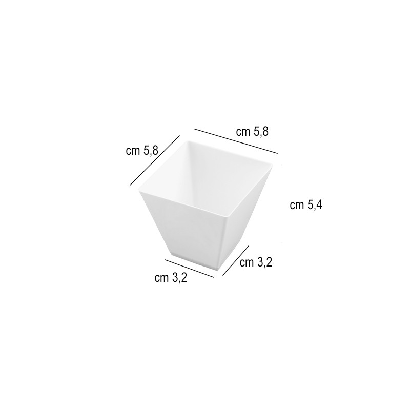 Coppetta finger food rombo bianca cc 95 Goldplast  in Contenitori finger food