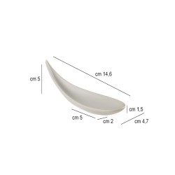 Cucchiaio monodose finger food in melamina Leone decorazioni  in Porcellane