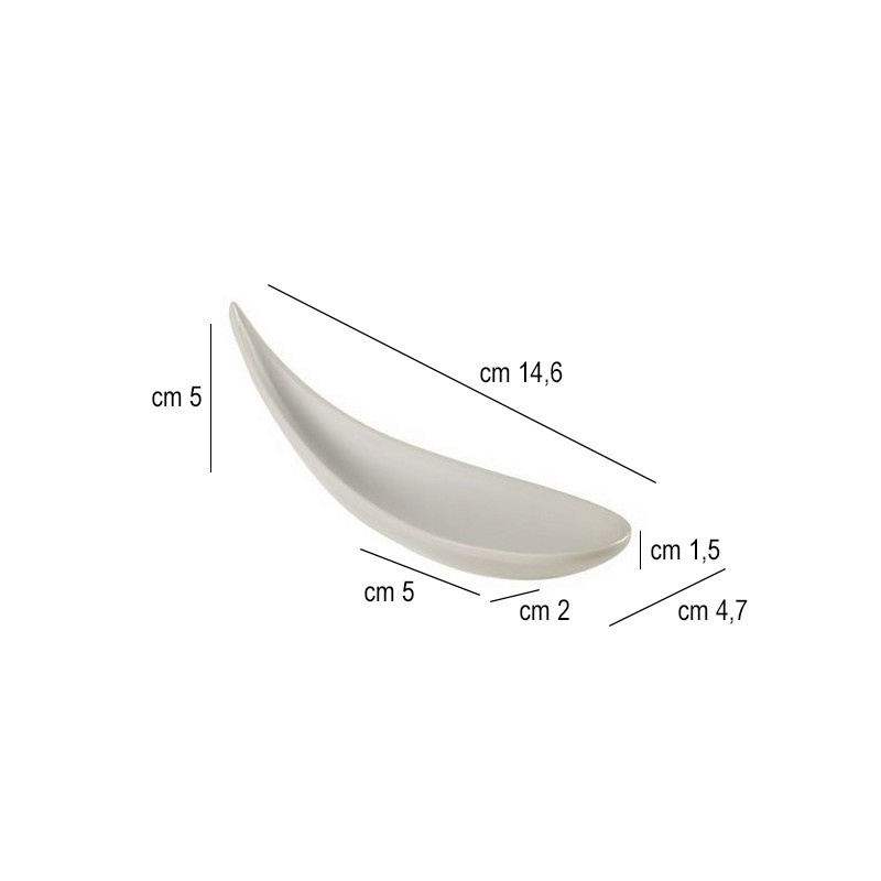 Cucchiaio monodose finger food in melamina Leone decorazioni  in Porcellane