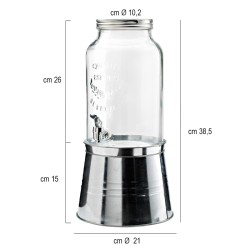 Dispenser bevande con rubinetto lt 3 Leone decorazioni  in Buffet