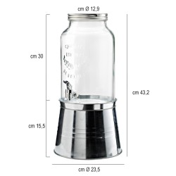 Dispenser bevande con rubinetto lt 6 Leone decorazioni  in Buffet