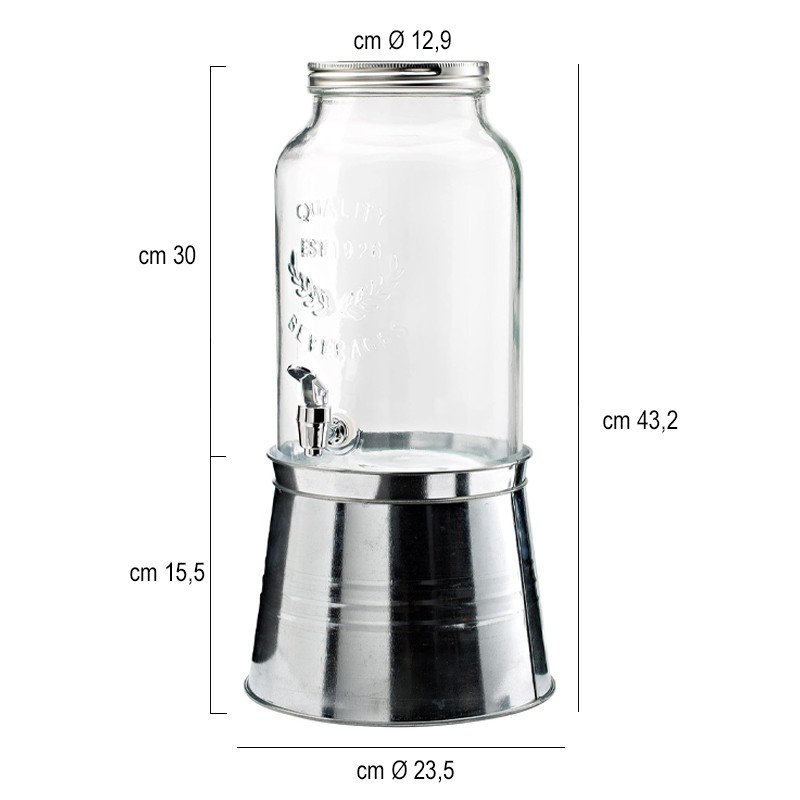 Dispenser bevande con rubinetto lt 6 Leone decorazioni  in Buffet