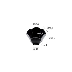 Coppetta finger food tulip nera cc 70 Goldplast  in Contenitori finger food