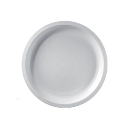 Sottopiatti in plastica tondi bianchi | Monouso piatti | Rausa srl