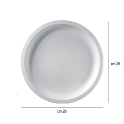 Sottopiatti in plastica tondi bianchi Goldplast  in Piatti plastica rigida riutilizzabili