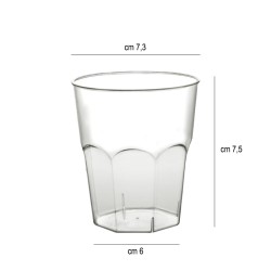 Bicchiere in plastica rigida trasparente cc. 200 Goldplast  in Bicchieri plastica rigida riutilizzabili