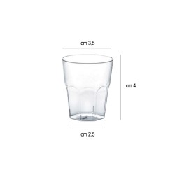 Bicchiere in plastica rigida cicchetto cc. 25 Goldplast  in Bicchieri plastica rigida riutilizzabili