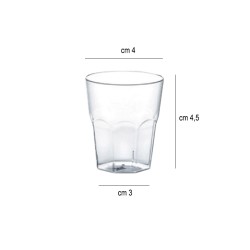 Bicchiere in plastica rigida cicchetto cc. 40 Goldplast  in Bicchieri plastica rigida riutilizzabili