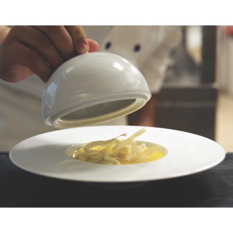 Cloche per piatto porcellana gourmet cm 25   in Porcellane