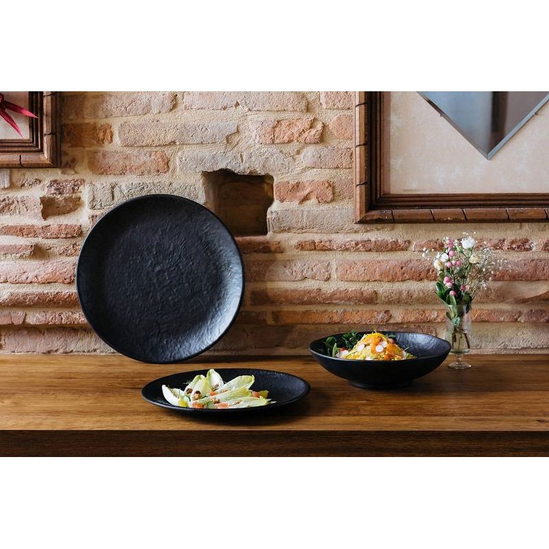 Vassoio fondo melamina effetto ardesia Leone decorazioni  in Porcellane