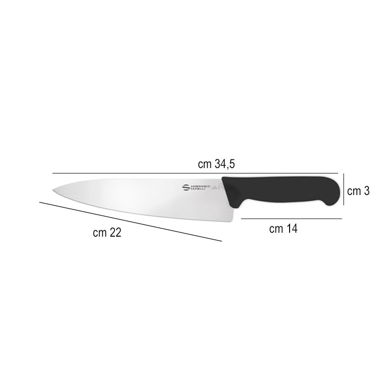 Coltello cucina professionale cm 22 Ambrogio Sanelli coltelli  in Coltelli da cucina professionali