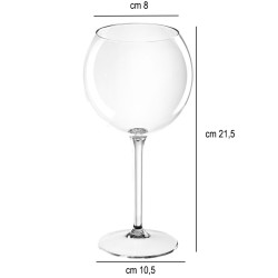 Bicchiere vino ballon tritan riutilizzabile cc. 650 Goldplast  in Bicchieri plastica rigida riutilizzabili