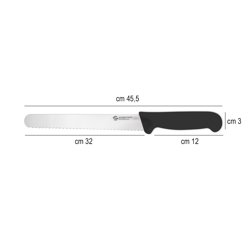 Coltello professionale panettiere cm 32 Ambrogio Sanelli coltelli  in Coltelli da cucina professionali