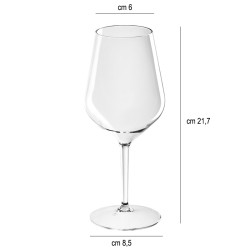 Bicchiere calice spritz tritan riutilizzabile cc. 470 Goldplast  in Bicchieri plastica rigida riutilizzabili